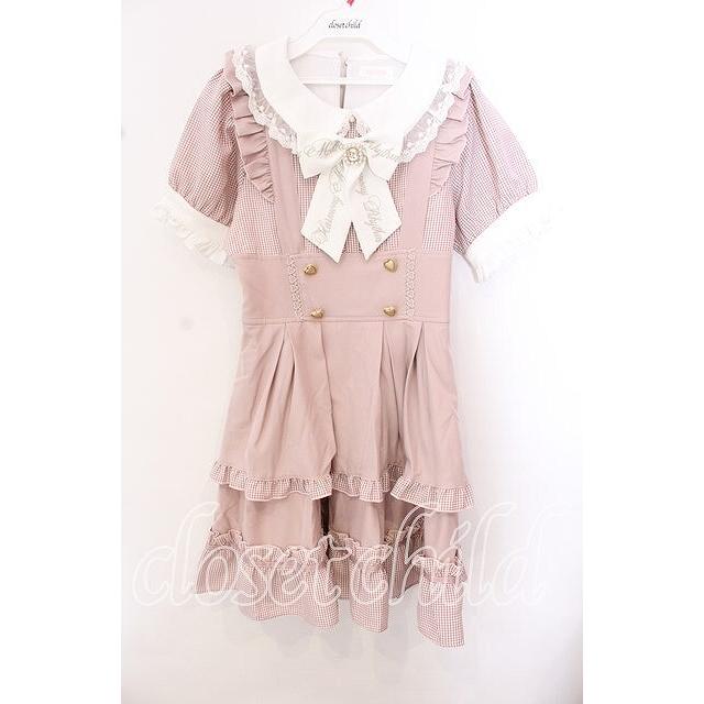 LIZ LISA / ギンガムドッキングワンピース ピンク O-25-10-23-074-LO