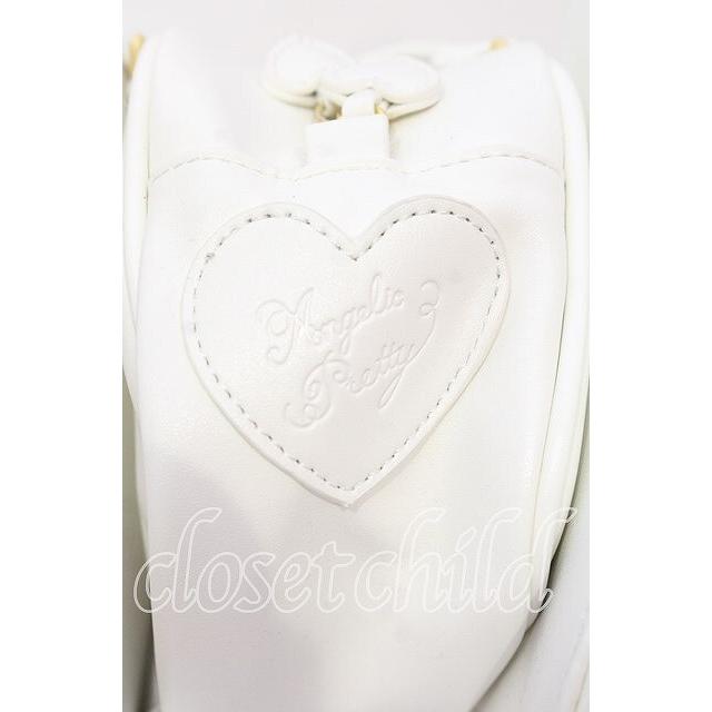 美品 キルティング宝石リボンバッグ シロ Angelic Pretty / キルティング宝石リボンバッグ シロ O-25-10-28-008