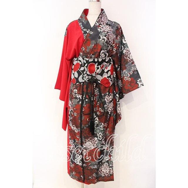 Qutie Frash / 2025 浴衣3点SET レッド O-25-11-18-071-QU-OP-OW-ZT352