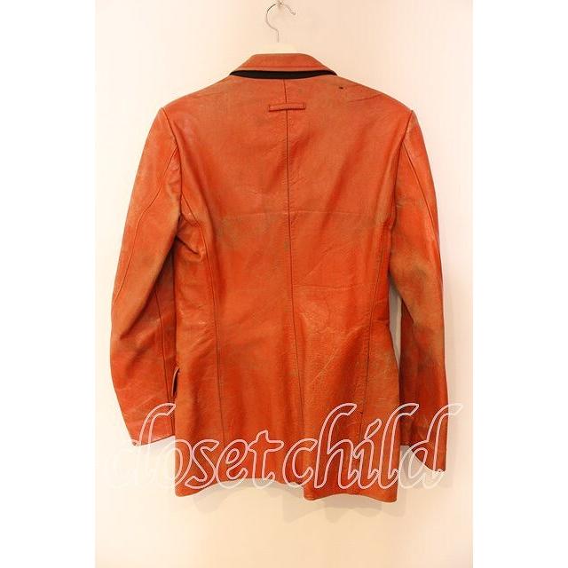 Jean Paul GAULTIER / ユーズドカウレザーテーラードジャケット 40 