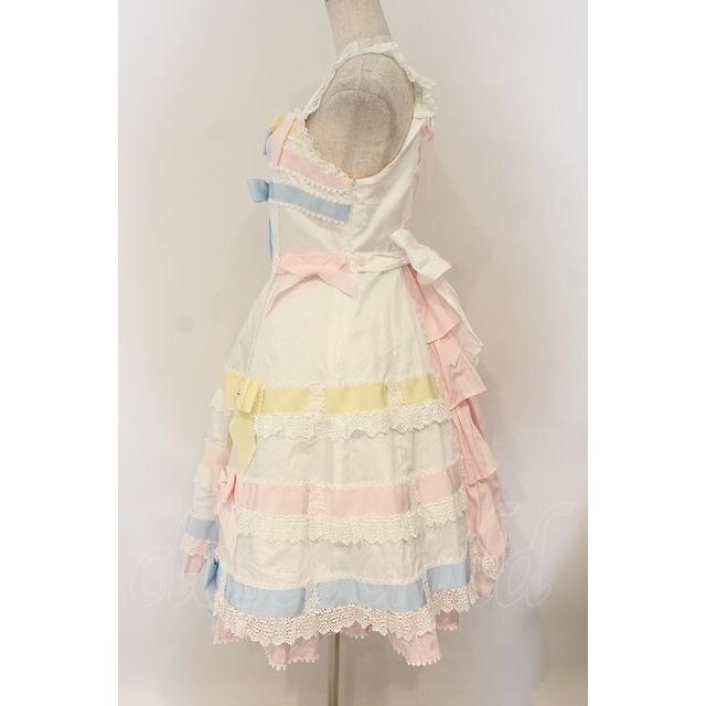 BABY,THE STARS SHINE BRIGHT / Le ruban d' ombre a trois couchesジャンパースカート  オフシロ O-26-01-26-013-BA-OP-OW-OSの画像