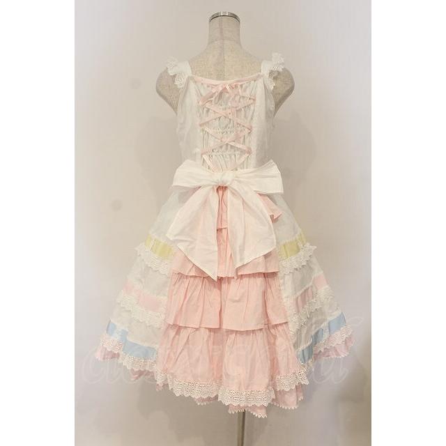 BABY,THE STARS SHINE BRIGHT / Le ruban d' ombre a trois couchesジャンパースカート  オフシロ O-26-01-26-013-BA-OP-OW-OSの画像