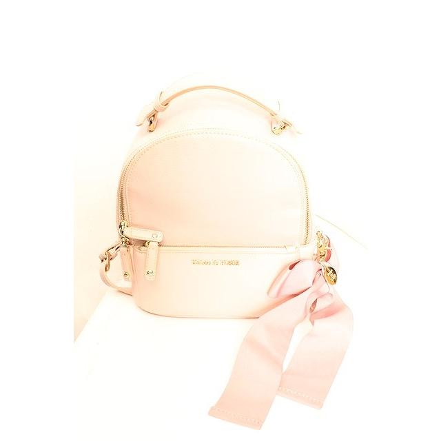 Maison de FLEUR / りぼんMリュック ピンク O-26-01-30-093-LO-BG-IG 
