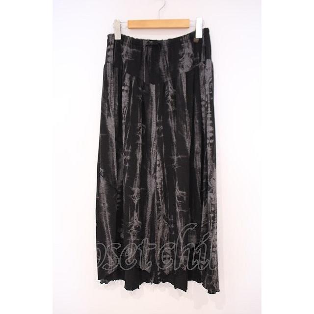 ALGONQUINS / ムラ染ワイドパンツ F ブラック O-26-01-29-070-AL-PA-OW