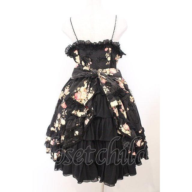 Angelic Pretty / クラシカルローズジャンパースカート クロ O-26-02