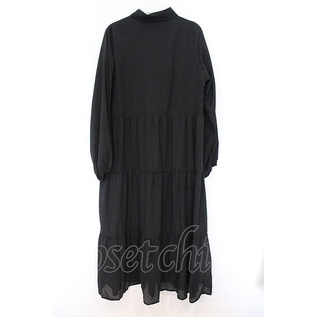 NieR Clothing / 刺繍ロングワンピース ブラック O-26-03-14-1028-PU
