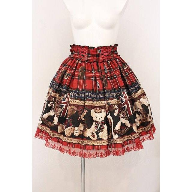 Angelic Pretty / British Bearスカート ボルドー O-26-04-25-027-AP