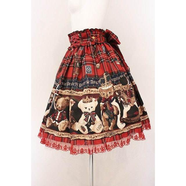 Angelic Pretty / British Bearスカート ボルドー O-26-04-25-027-AP