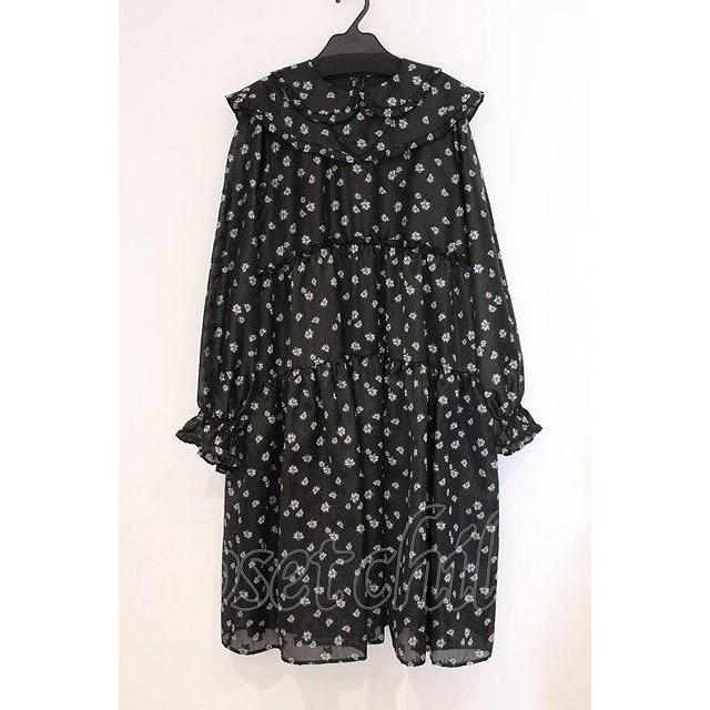 Candy Stripper / JACQUARD SAILOR ONE-PIECE ワンピース F ブラック
