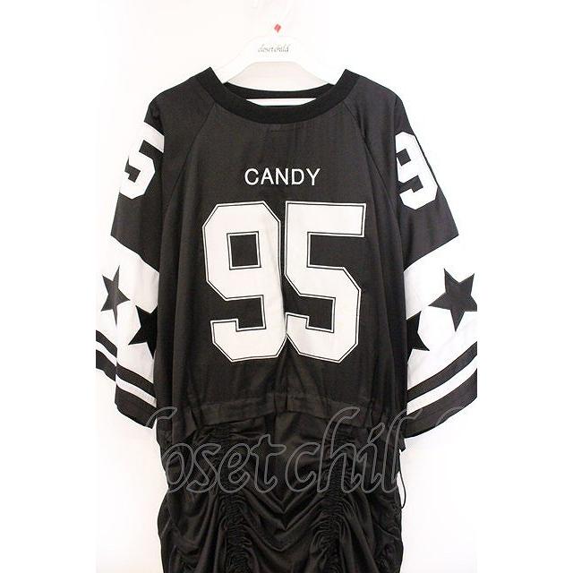 Candy Stripper / NUMBERING SATIN ONE-PIECE（ナンバリングサテン