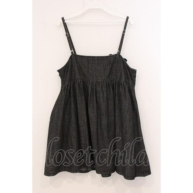 Candy Stripper / DENIM MINI ONE-PIECE 2 ブラック O-26-05-02-026-PU
