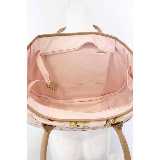 PINK HOUSE / テディローズプリントキルティングバッグ 苺ミルク O-26