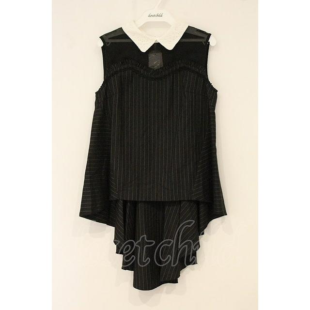 axes femme POETIQUE / フィッシュテールブラウス M クロ O-26-06-23