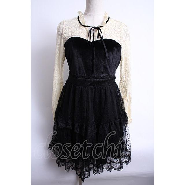SALE】axes femme POETIQUE / 星フロッキーチュール使いワンピース Y