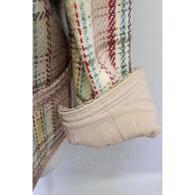 PINK HOUSE / ハートローズ刺繍チェックジャケット I-23-08-11-4010-1