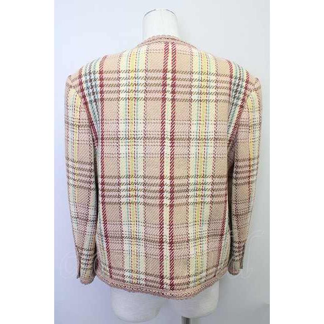 PINK HOUSE / ハートローズ刺繍チェックジャケット I-23-08-11-4010-1