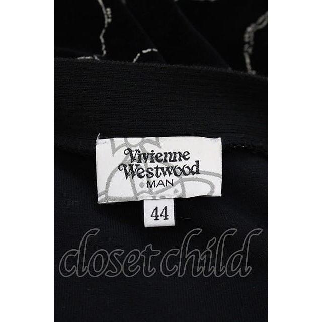 Vivienne Westwood MAN カーディガン オーブ刺繍 黒 44 Vivienne