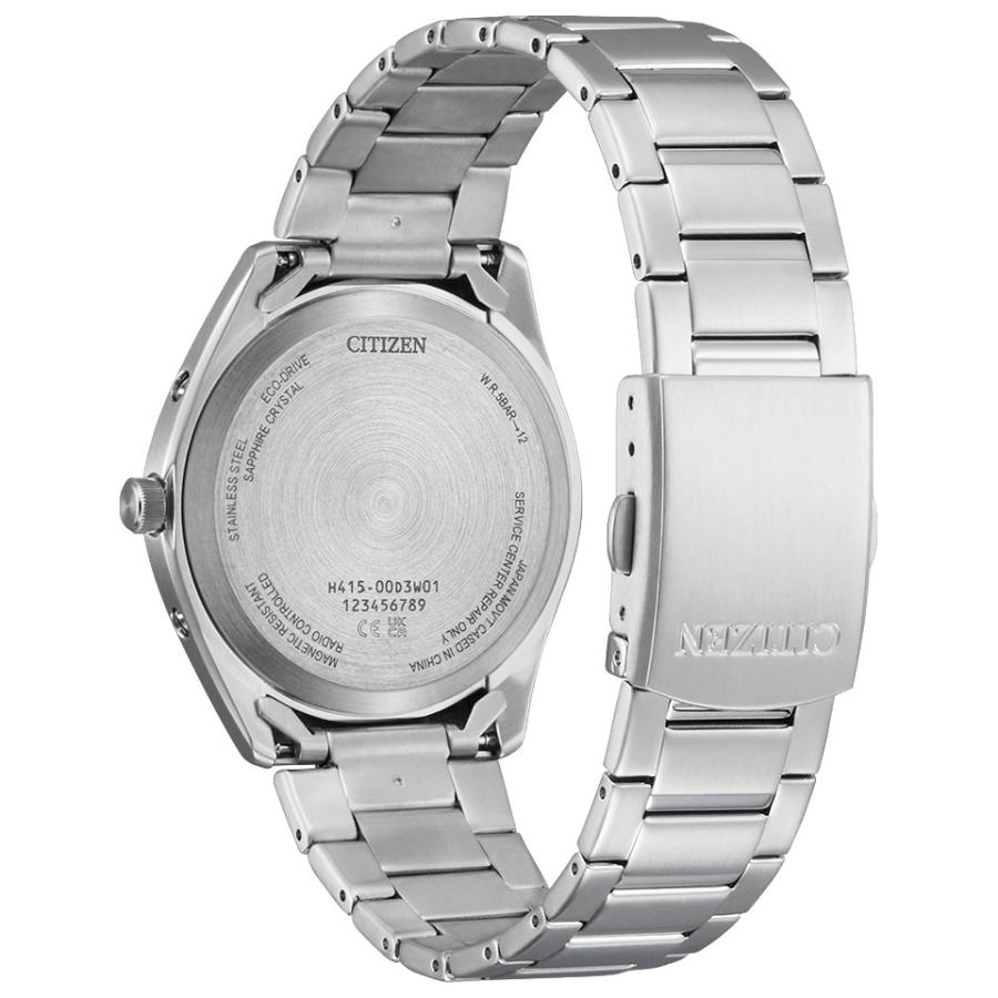 CITIZEN COLLECTION シチズンコレクション AS1080-65E 正規品 光発電 エコ・ドライブ 5気圧防水 日付 夜光 ブラック シルバーの画像