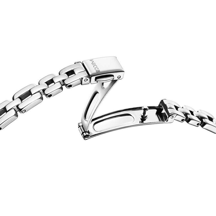 正規品 CITIZEN Wicca KL0-511-11 ソーラー電波時計 ブレスライン 替えバンド付き 5気圧防水 シチズン ウィッカ レディース 腕時計の画像
