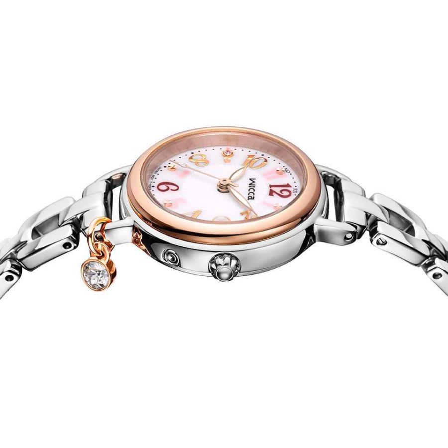 正規品 CITIZEN Wicca KL0-511-11 ソーラー電波時計 ブレスライン 替えバンド付き 5気圧防水 シチズン ウィッカ レディース 腕時計の画像