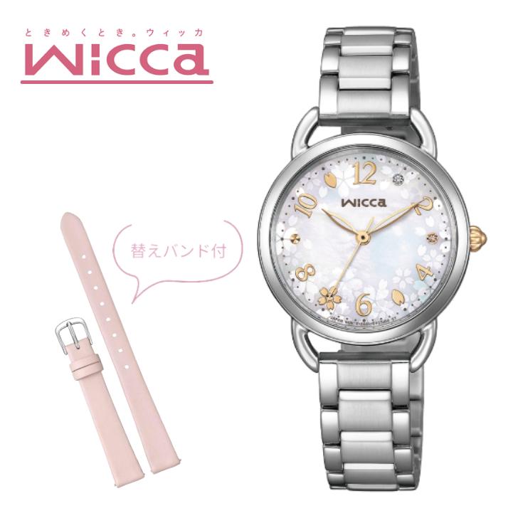 Wicca 腕時計❗️ wicca ウィッカ シチズン ソーラーテック サクラ限定モデル