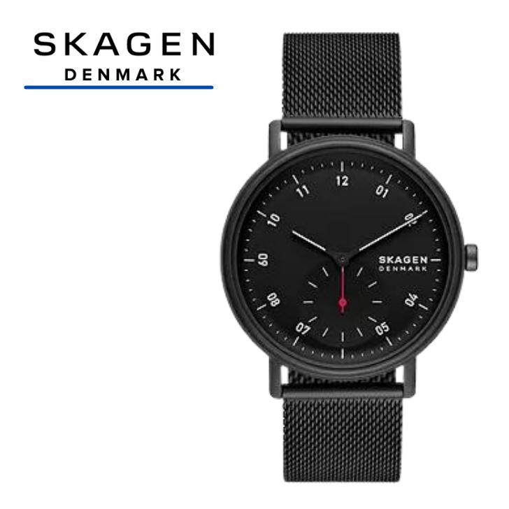 SKAGEN 国内正規品 SKW6892 KUPPEL 電池式 二針 サブセコンド ブラック  