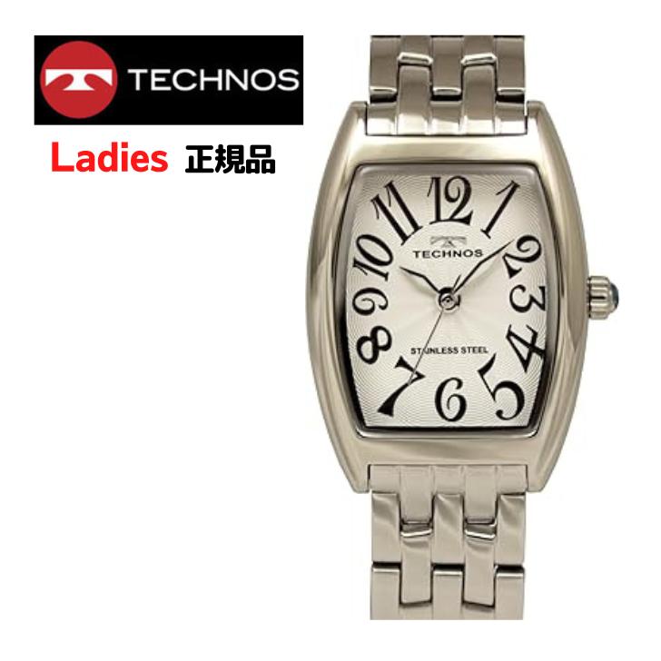 TECHNOS（テクノス） 正規品 T9928SS シルバー ホワイト 電池式 3気圧 TECHNOS 時計 シルバー
