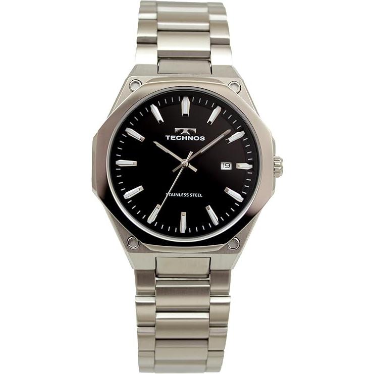 TECHNOS（テクノス） 正規品 T9C19SB ブラック シルバー 電池式 