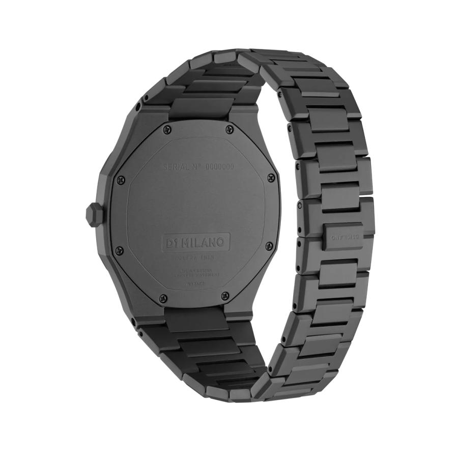 D1 MILANO ディーワンミラノ UTBJ22 正規品 ULTRA THIN ウルトラシン アントラチーテ ANTRACITE 5気圧防水 バタフライ型留具 ステンレススチール 薄型 グレーの画像