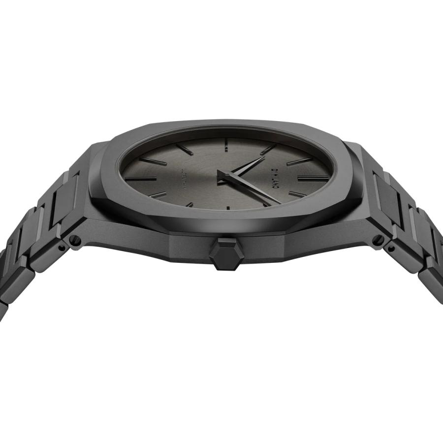 D1 MILANO ディーワンミラノ UTBJ22 正規品 ULTRA THIN ウルトラシン アントラチーテ ANTRACITE 5気圧防水 バタフライ型留具 ステンレススチール 薄型 グレーの画像