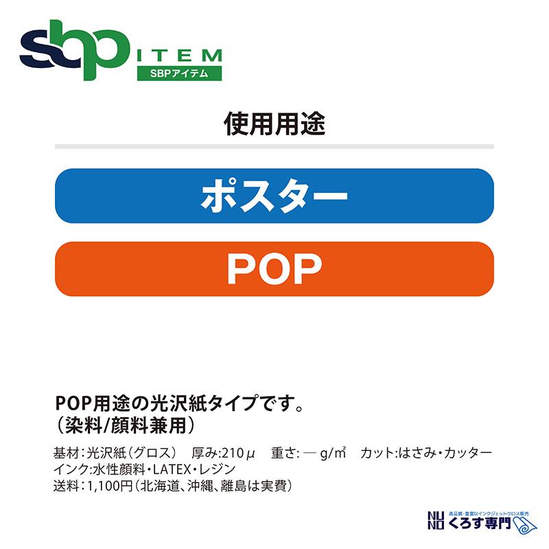 BPRG3 フォト光沢紙(210μ)｜1067mm×30m (2inch)｜BPRG3-1067｜セーレン商事株式会社｜水性クロス_3