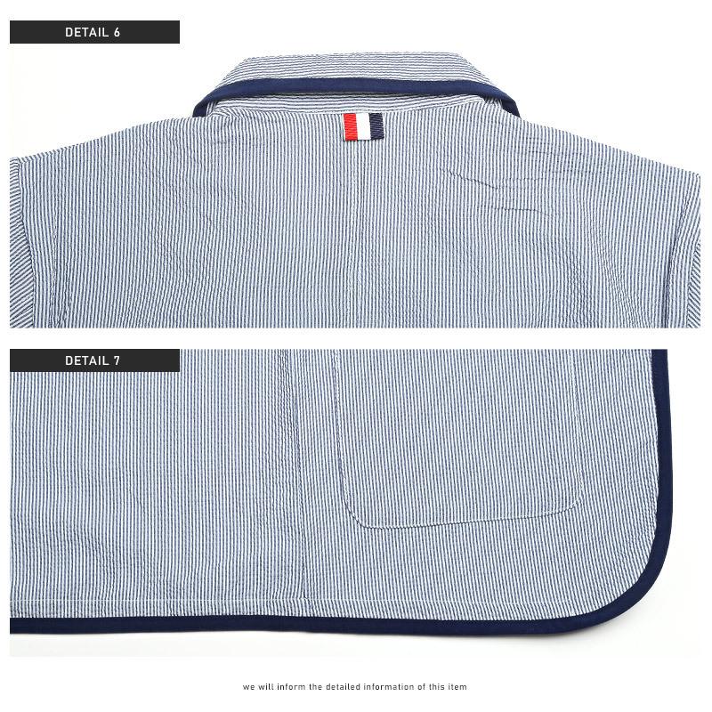 ▲送料無料▲ テーラードジャケット メンズ アウター 春夏 パイピング シアサッカー ジャケット ビター系 |  | 13