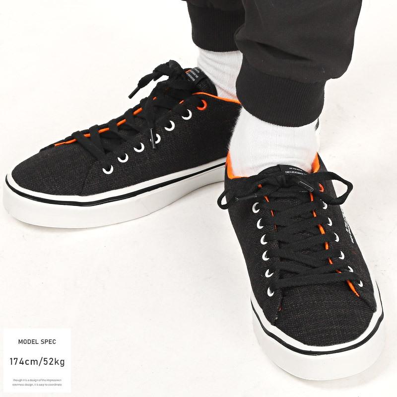 セール スニーカー メンズ シューズ 紳士靴 ローカット キャンバス プリント 靴 サイド ロゴ ビター系 |  | 06