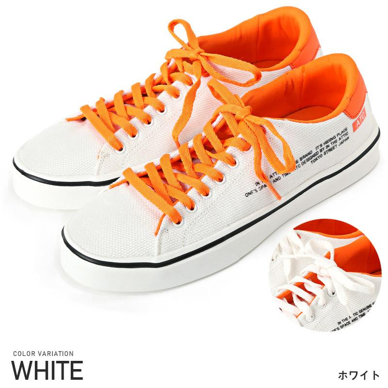 セール スニーカー メンズ シューズ 紳士靴 ローカット キャンバス プリント 靴 サイド ロゴ ビター系 |  | 10