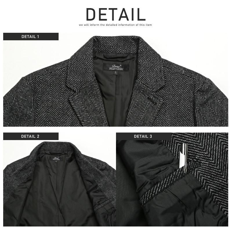 チェスターコート メンズ アウター チェック柄 千鳥柄 総柄 メルトンウール ロング丈 コート |  | 25