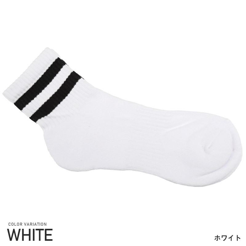 靴下 メンズ ソックス 小物 ギフト リブライン 2本ライン リブ ライン クルーソックス ビター系 |  | 08