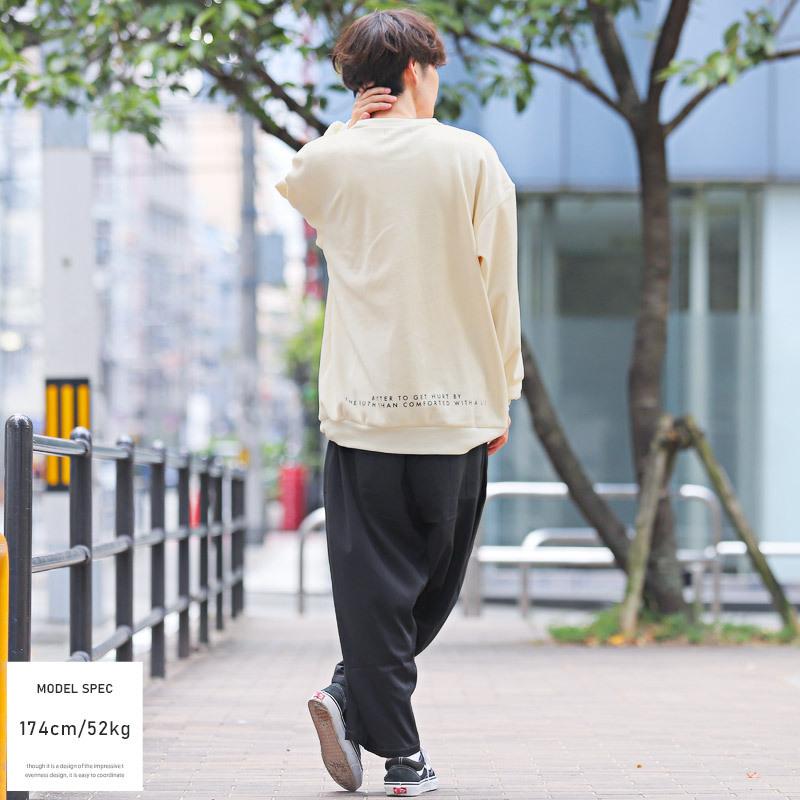トレーナー メンズ トップス ストリート 韓国 韓国系 冬 秋 ビッグシルエット クルーネック プリント ロゴ スウェード |  | 08