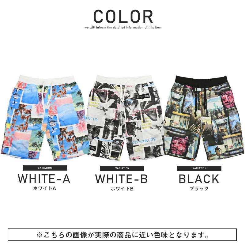 セール ショートパンツ メンズ ボトムス サーフ スウェット フォト コラージュ イージー aa1601CLOTHES UNIT