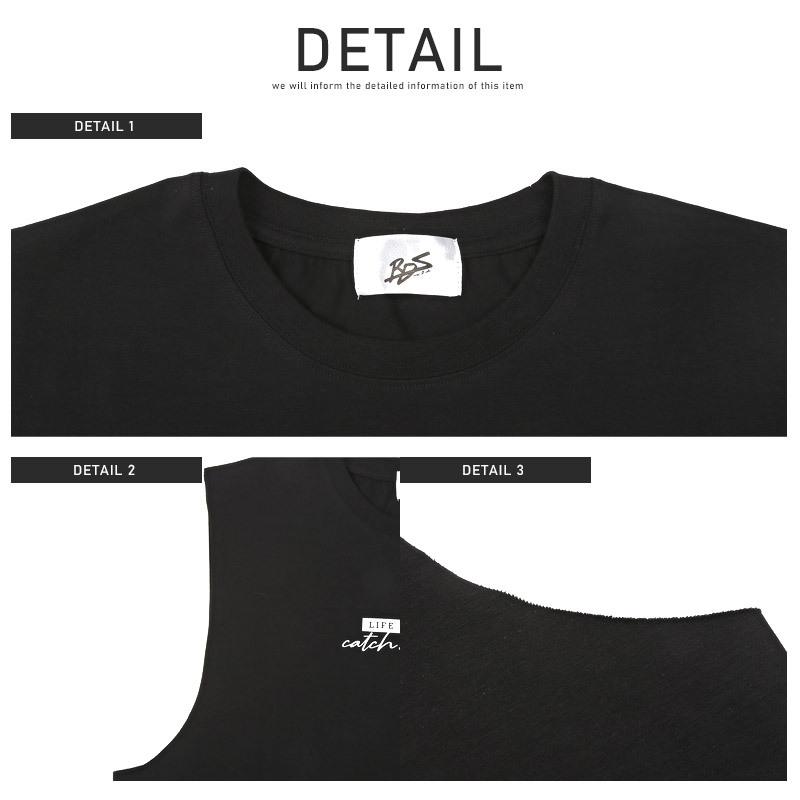 ノースリーブ Tシャツ メンズ トップス ロゴ ガール プリント カット