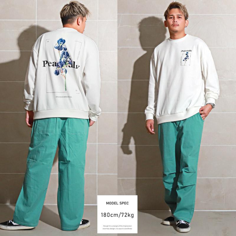 トレーナー メンズ トップス スウェット ビッグシルエット プリント 花 ストリート |  | 08