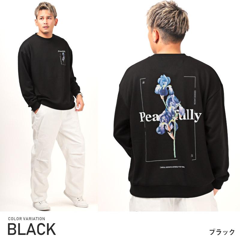 トレーナー メンズ トップス スウェット ビッグシルエット プリント 花 ストリート |  | 10