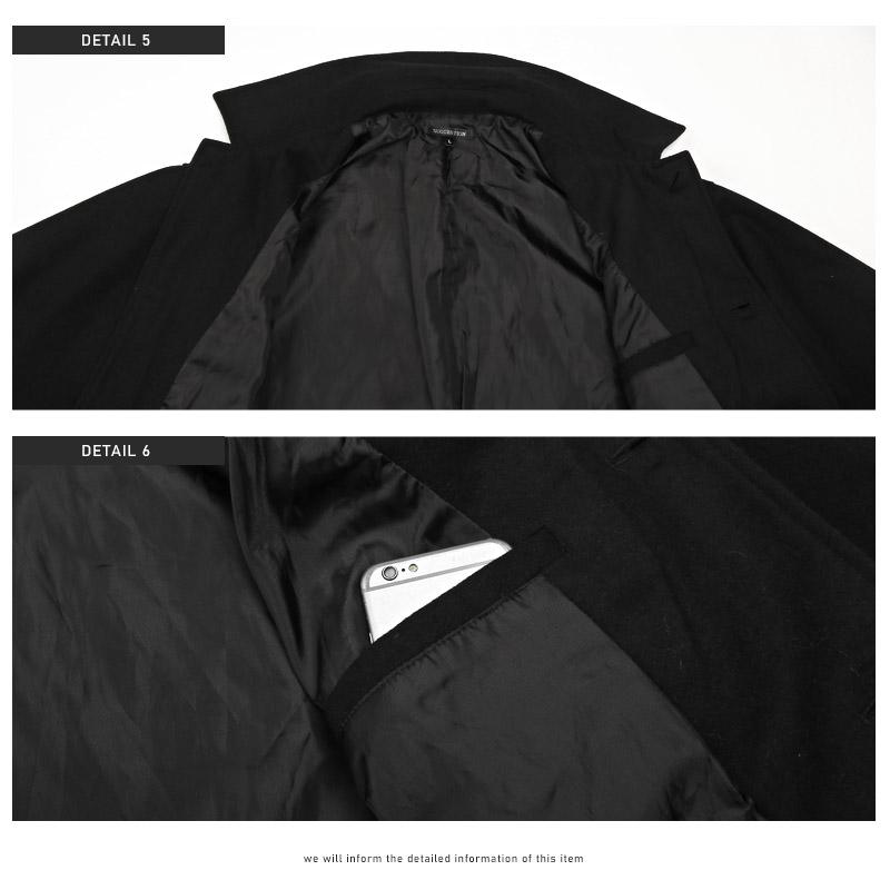 セール ▲送料無料▲ ステンカラーコート メンズ アウター ウール ロング丈 チェック 無地 |  | 13