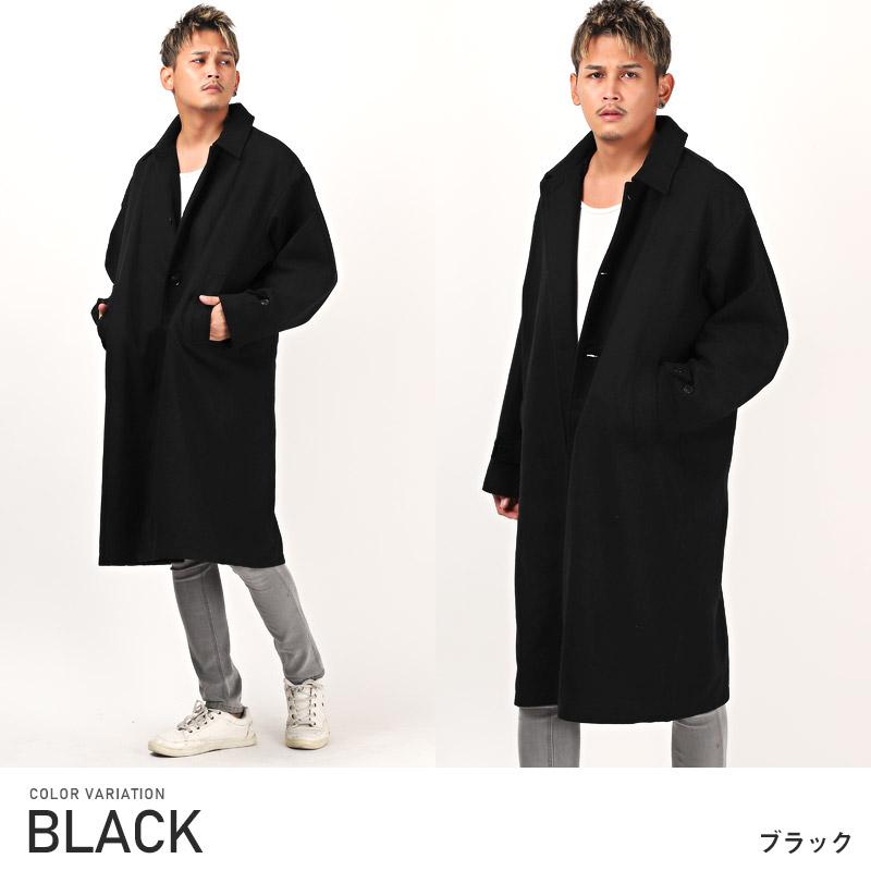 セール ▲送料無料▲ ステンカラーコート メンズ アウター ウール ロング丈 チェック 無地 |  | 09