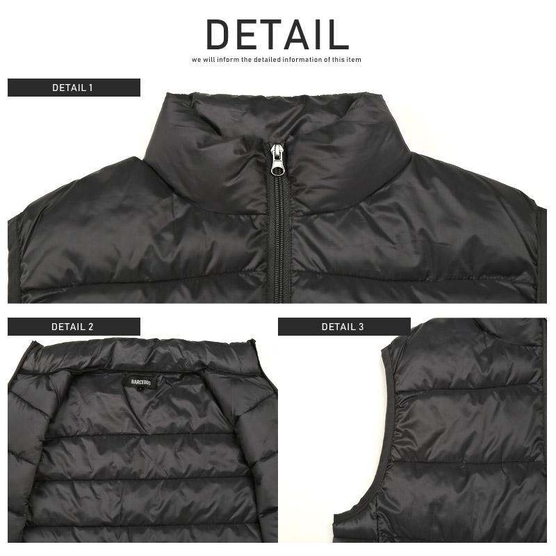 中綿ベスト メンズ アウター ダウンタッチ 高密度 ナイロン 暖か スタンドカラー |  | 13
