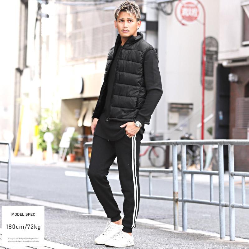 中綿ベスト メンズ アウター ダウンタッチ 高密度 ナイロン 暖か スタンドカラー |  | 08