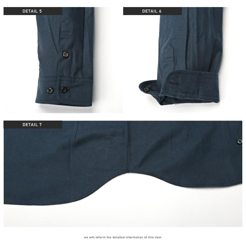 イタリアンカラーシャツ メンズ トップス 7分袖シャツ オックスフォード 無地 大人 |  | 17