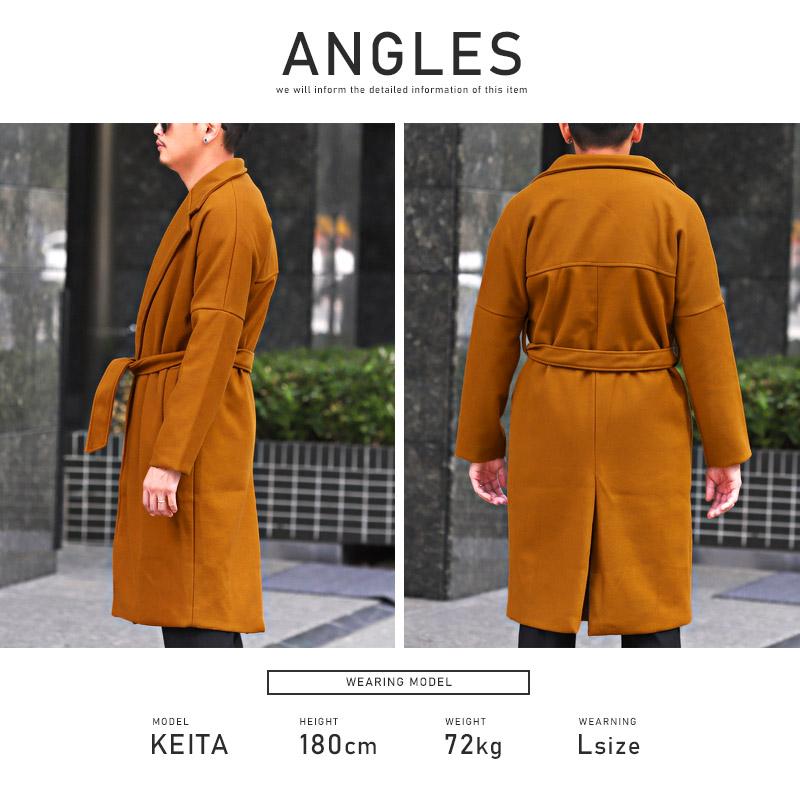 セール ▲送料無料▲ チェスターコート メンズ アウター ロング丈 ウールライク 大人 秋冬 |  | 10