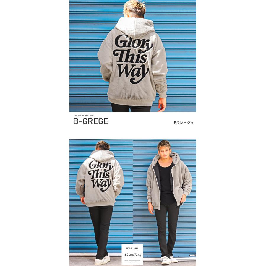 ▲送料無料▲ ジップジャケット メンズ アウター フェイクファー ロゴ 暖か ルーズ |  | 15