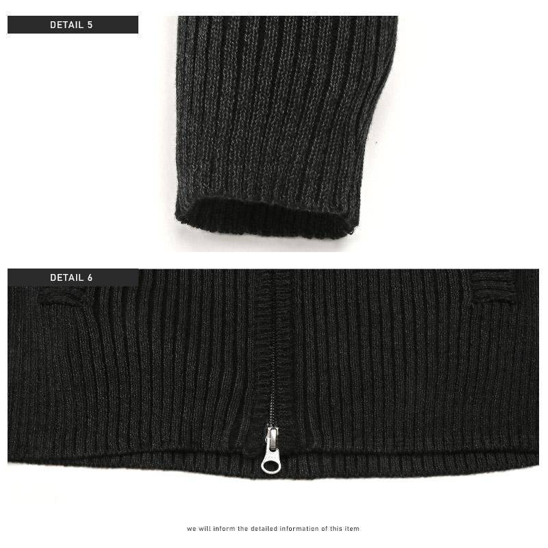 ニット ジャケット ブルゾン メンズ アウター リブ編み ジップアップ ハイネック |  | 18