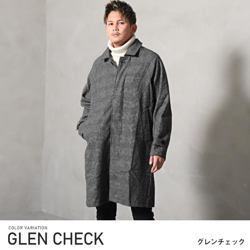 セール ▲送料無料▲ ステンカラーコート メンズ アウター ウール混 ウールコート チェック |  | 04